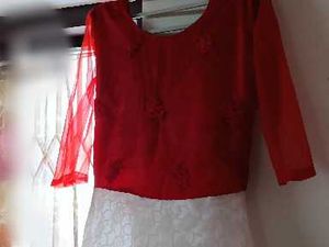 Red &amp; White Dress