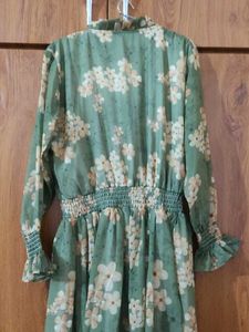 Floral Green Maxi Dress