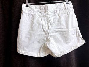 White Denim Shorts