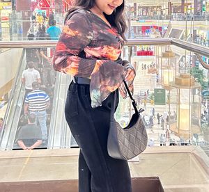 Bell sleeves mesh top😍