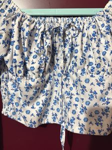 Floral Print Crop Top