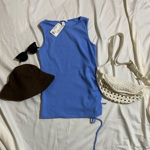 H&M Blue Top In Size Small