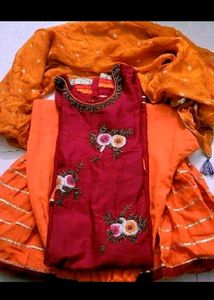 Very attractive ghrara suit &amp; duppata for festival