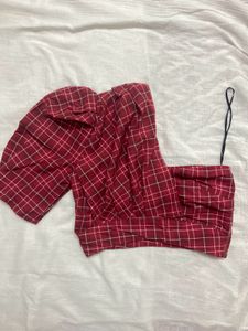 One Shoulder Crop Top