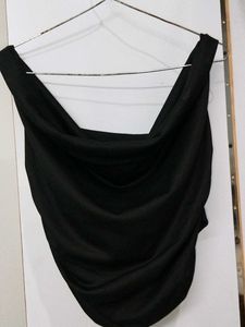 Elegant Black Halter Neck Top