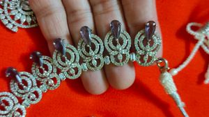 Elegant Purple Stone Jewelry Set