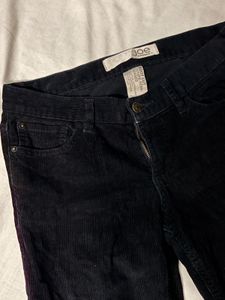 Black Corduroy Bootcut Pants