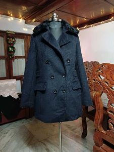 Detachable Fur Collar Overcoat