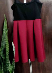Black &amp; Red Wine Dress