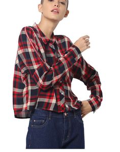 Navy Blue Checkered Shirt
