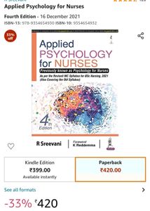 Psychology for  Nurses Xerox Copy