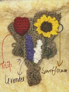 Handmade Bouquet Keychains