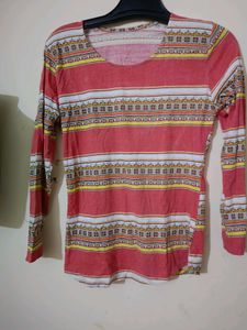 Striped Long Sleeve Top