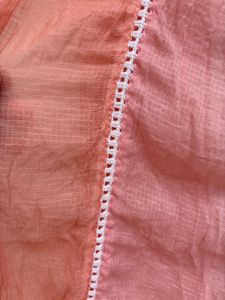 Tricolour Peach &amp; Mint green Dupatta