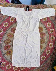 Summer White Kurta For Women