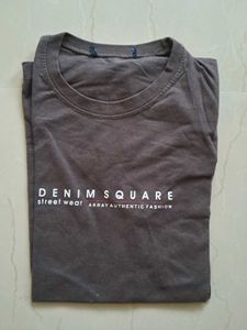 Solid Print Men&#39;s Brown T-Shirt