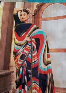 Packed Georgette saree.