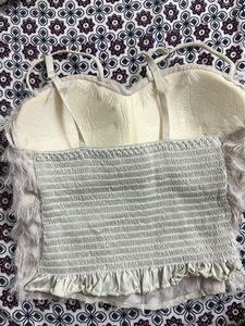 White Fuzzy Tank Top