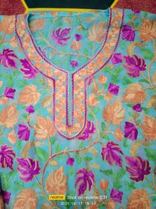 Floral Embroidered Kurta