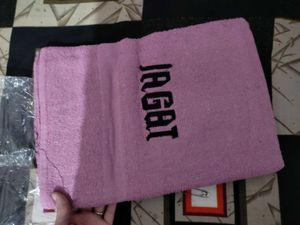 New Bath Towel No Coin Unused Pink Colour