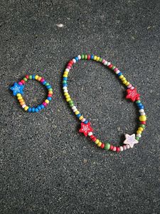 Kids Beaded Bracelet & Ring