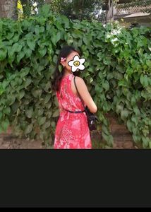 Backless Floral Maxi Dress