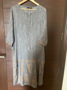 Melange Women’s Gray Kurta (xl)