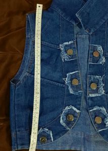 SALE❗️Y2k Denim Vest, Waistcoat 💙