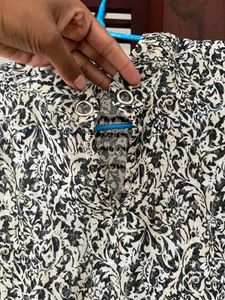 Patterned Long Sleeve Top
