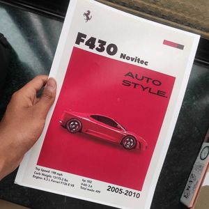 Car Poster Glossy A4