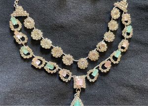 Rhinestone Double Layer Choker