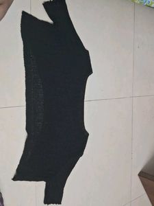 Black knit Coverup Top