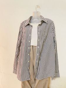 Gap Pintresty🌸 Oversized  Striped Shirt Unisex