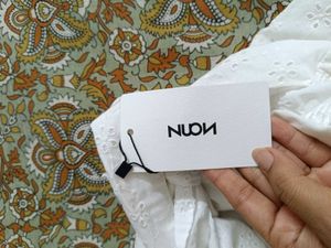 Nuon By Westside White Square Neck Dress
