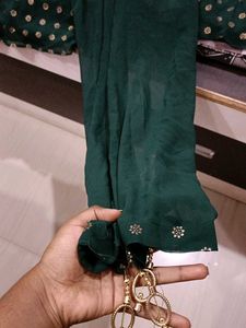 ❗Clearance Sale ❗🌲DARK GREEN 🌲☘️ LONG DRESS WITH