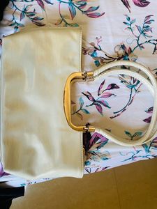 White Leather Handbag