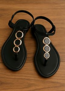 Black,Peach, Gray,Accent Sandals