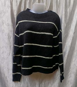H&amp;m Striped Knit Pullover 🖤