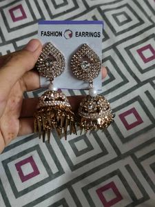 Golden Jhumkas