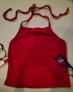 Red Halter Top 📌