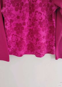 Pink Floral Pullover