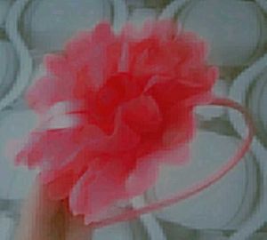Pink Flower Headband