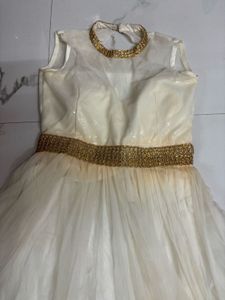 White Frill Gown