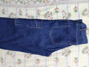 Dark Blue Denim wide leg jeans