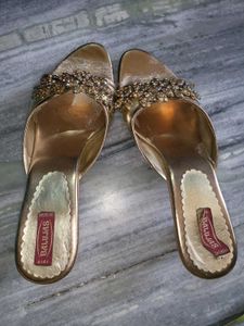 Gold Embellished Slides
