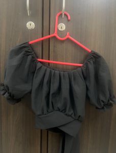 Black crop top