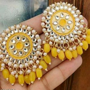 yellow earrings