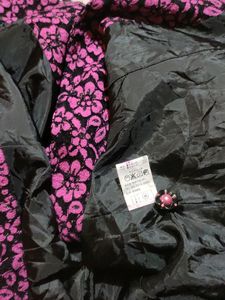Floral Netted 3 Buttons Blazer