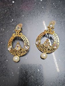 Elegant Gold-Tone Dangle Earrings