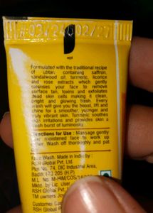 Joy Revivify Ubtan Face Wash and nail colour